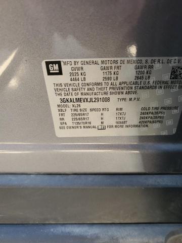 3GKALMEVXJL291008 GMC Terrain Sle