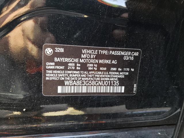 WBA8E3G58GNU01135 BMW 328 Xi Sulev