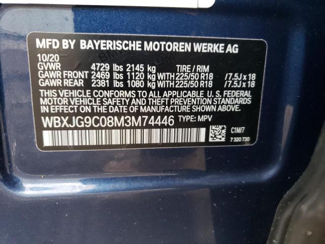 WBXJG9C08M3M74446 BMW X1 Xdrive28i