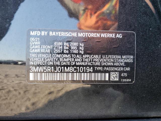 3MW5R1J01M8C10194 BMW 330I