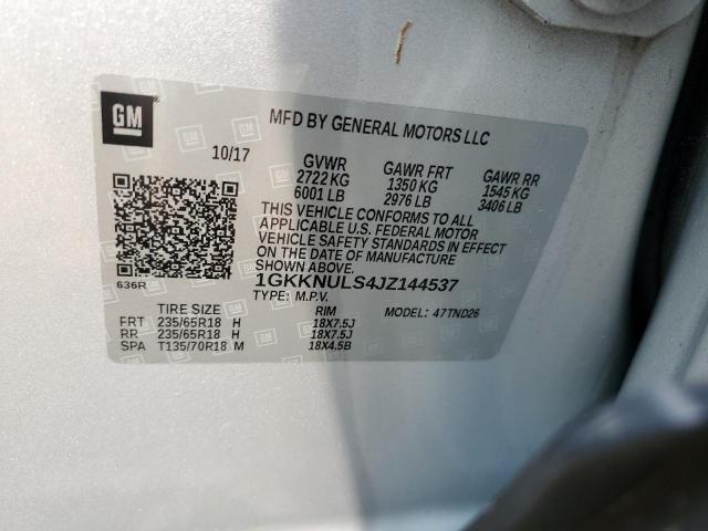 1GKKNULS4JZ144537 GMC Acadia Slt-1