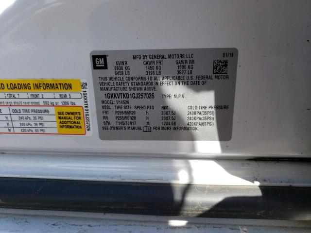 1GKKVTKD1GJ257026 GMC Acadia Denali