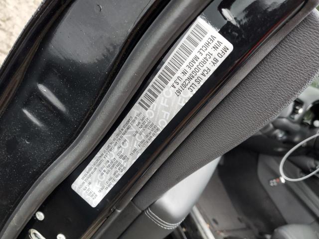 1C4RDJDG8NC207167 Dodge DURANGO GT