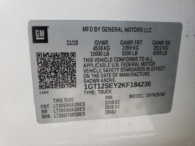 1GT12SEY2KF184236 GMC Sierra K2500 Denali
