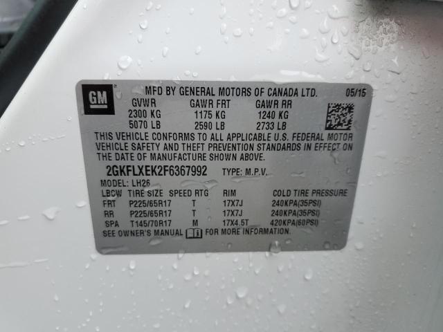 2GKFLXEK2F6367992 GMC Terrain Slt
