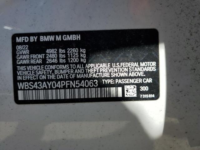WBS43AY04PFN54063 BMW M3 Competition
