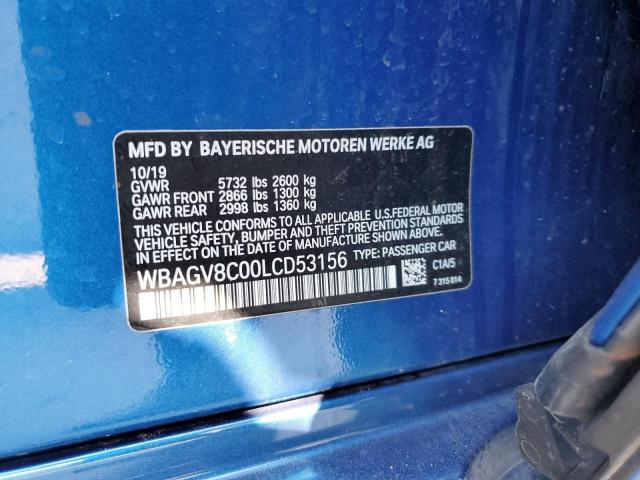 WBAGV8C00LCD53156 BMW M850XI