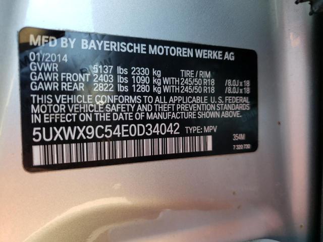 5UXWX9C54E0D34042 BMW X3 Xdrive28i