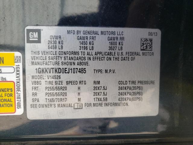 1GKKVTKD0EJ107485 GMC Acadia Denali