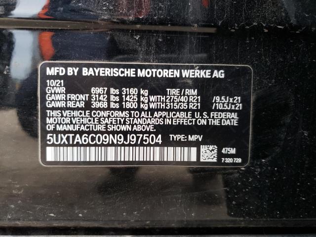 5UXTA6C09N9J97504 BMW X5 Xdrive45e
