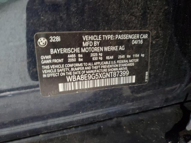 WBA8E9G5XGNT87399 BMW 328 I Sulev