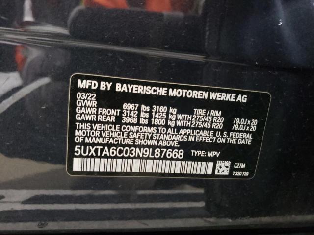 5UXTA6C03N9L87668 BMW X5 Xdrive45e