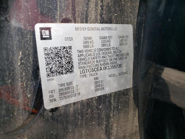 1GTG5CEAXK1359730 GMC CANYON SLE