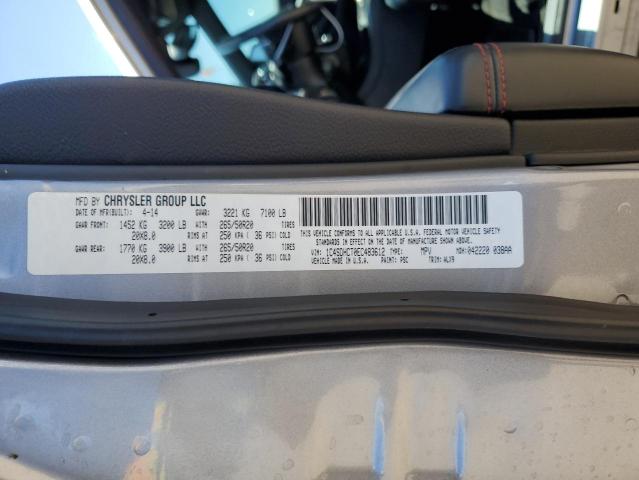 1C4SDHCT0EC483612 Dodge Durango R/t