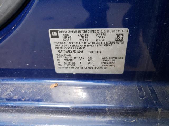 3GTU2UECXEG184971 GMC Sierra K1500 Sle
