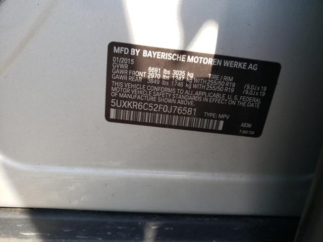 5UXKR6C52F0J76581 BMW X5 Xdrive50i