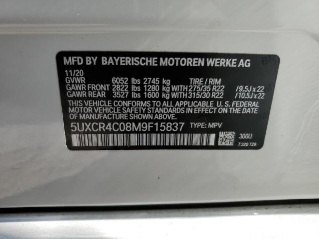 5UXCR4C08M9F15837 BMW X5 Sdrive 40i