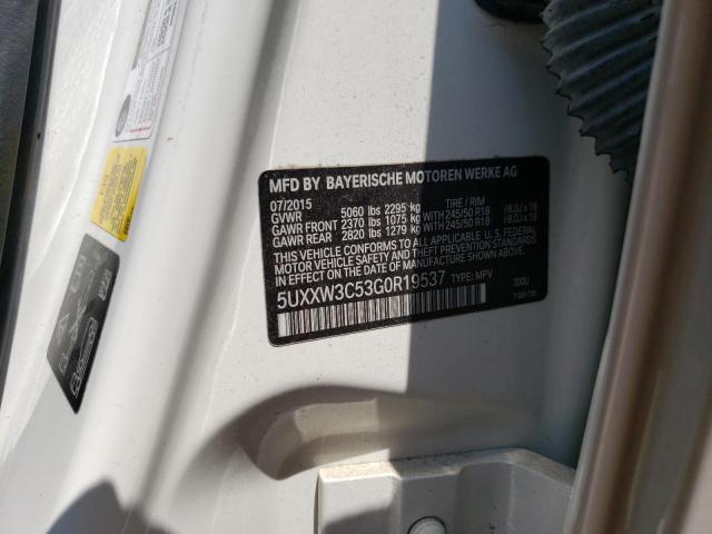5UXXW3C53G0R19537 BMW X4 Xdrive28i