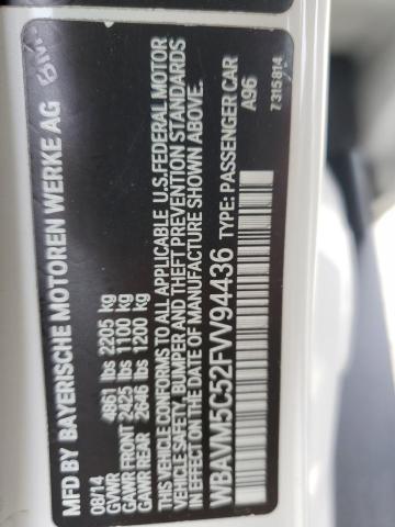 WBAVM5C52FVV94436 BMW X1 Xdrive35i
