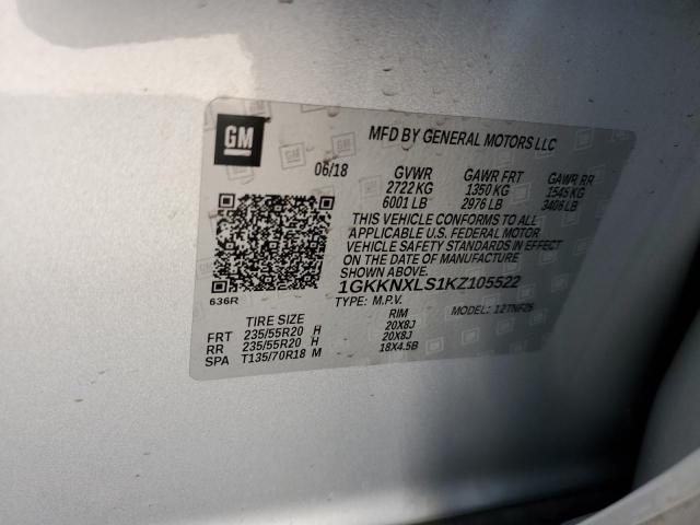 1GKKNXLS1KZ105522 GMC Acadia Denali