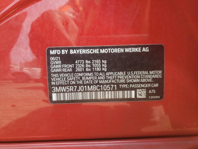 3MW5R7J01M8C10571 BMW 330XI