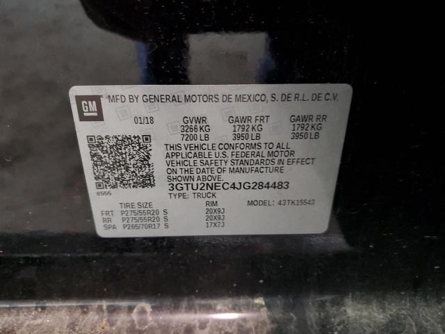 3GTU2NEC4JG284483 GMC Sierra K1500 Slt