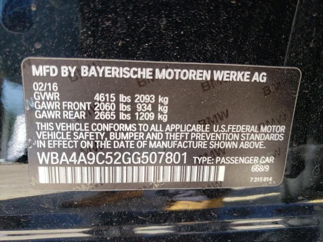 WBA4A9C52GG507801 BMW 428 I Gran Coupe Sulev