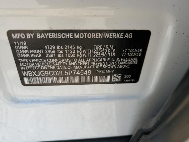 WBXJG9C02L5P74549 BMW X1 Xdrive28i