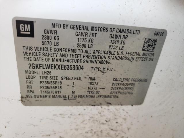 2GKFLWEKXE6363004 GMC Terrain Sle