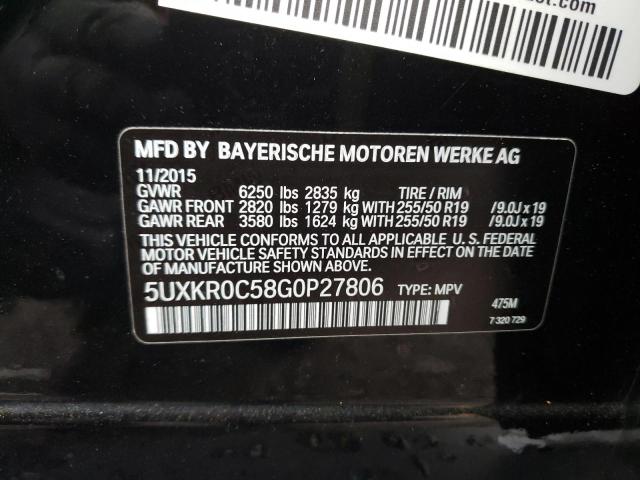 5UXKR0C58G0P27806 BMW X5 Xdrive35i