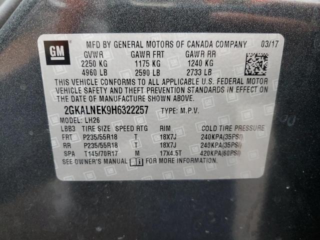 2GKALNEK9H6322257 GMC Terrain Sle