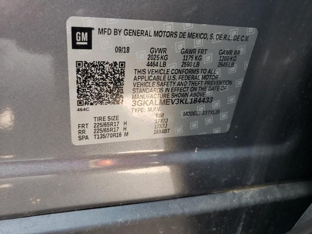 3GKALMEV3KL184433 GMC Terrain Sle