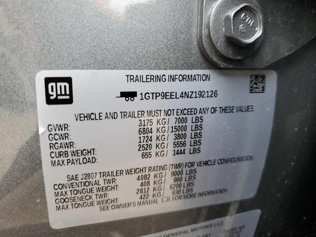 1GTP9EEL4NZ192126 GMC Sierra Limited K1500 At4