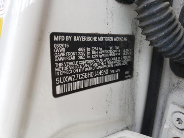 5UXWZ7C58H0U44950 BMW X3 Sdrive28i