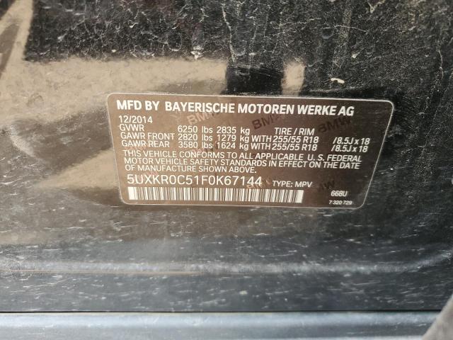 5UXKR0C51F0K67144 BMW X5 Xdrive35i