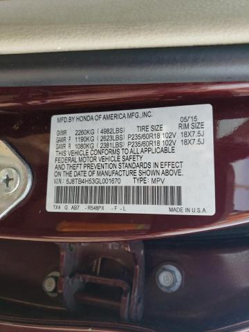 5J8TB4H53GL001670 Acura Rdx Technology