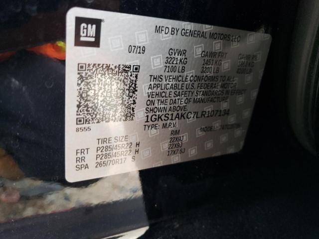 1GKS1AKC7LR107134 GMC YUKON SLE