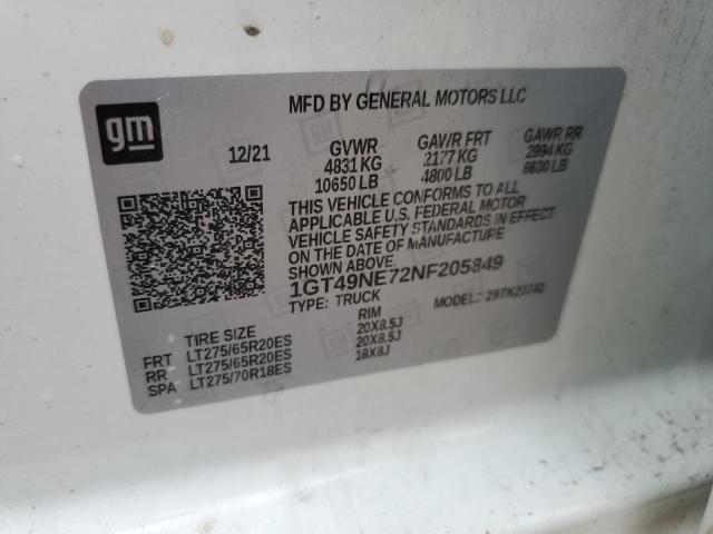 1GT49NE72NF205849 GMC Sierra K2500 Slt