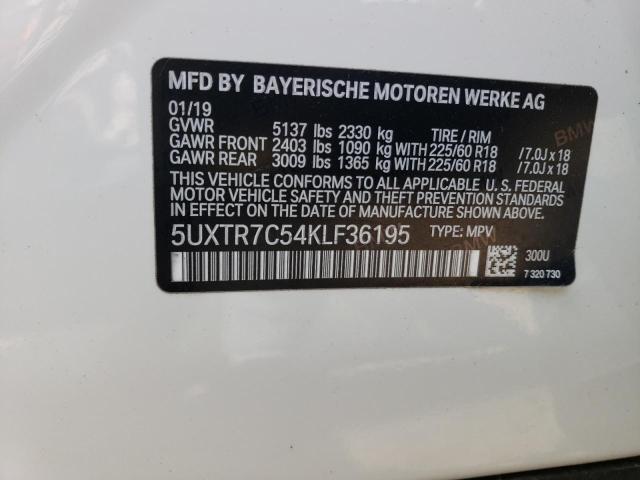 5UXTR7C54KLF36195 BMW X3 Sdrive30i
