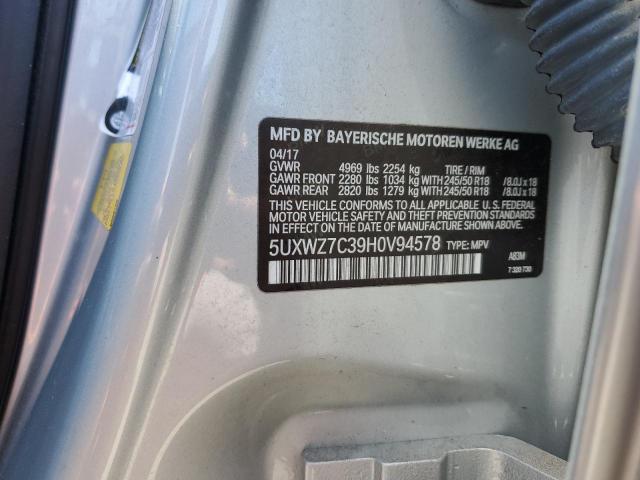 5UXWZ7C39H0V94578 BMW X3 Sdrive28i