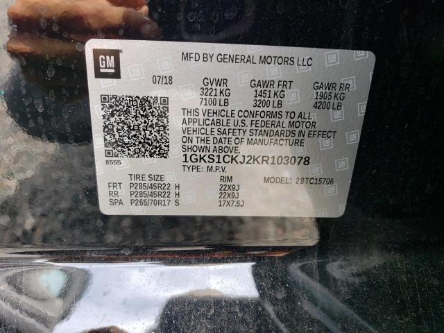 1GKS1CKJ2KR103078 GMC YUKON DENALI