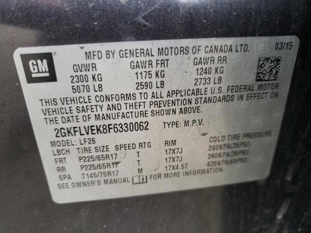 2GKFLVEK8F6330062 GMC Terrain Sle