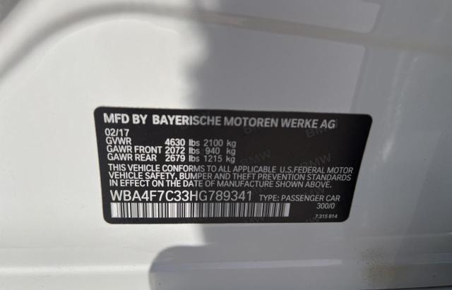 WBA4F7C33HG789341 BMW 430i Gran Coupe