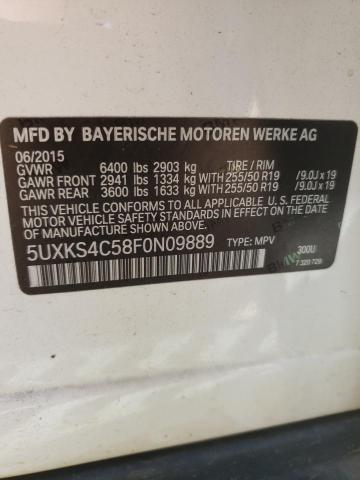 5UXKS4C58F0N09889 BMW X5 Xdrive35d