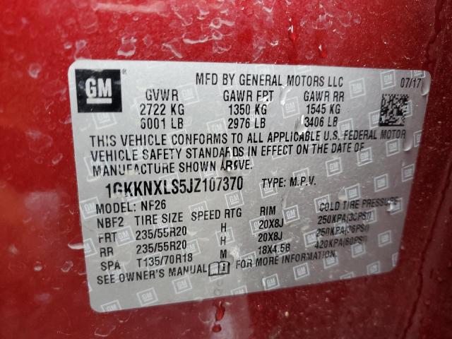 1GKKNXLS5JZ107370 GMC Acadia Denali