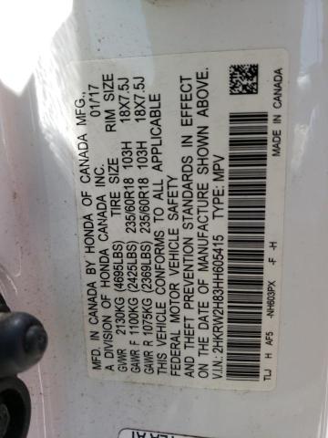 2HKRW2H83HH605415 Honda CR-V EXL