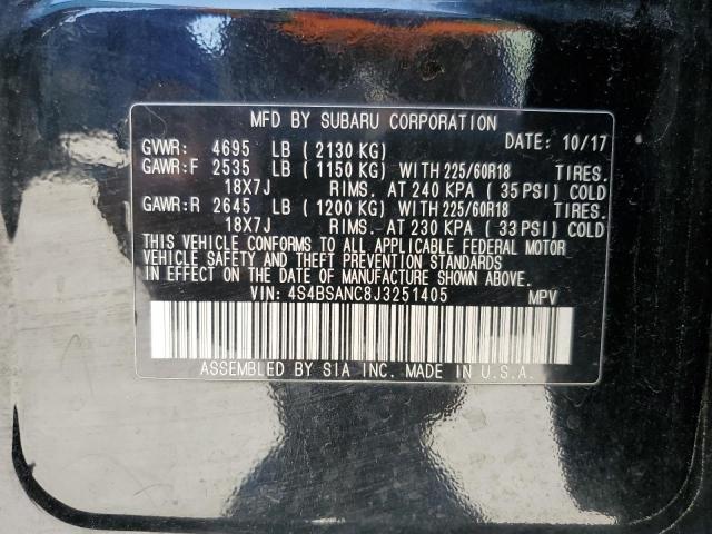 4S4BSANC8J3251405 Subaru Outback 2.5i Limited