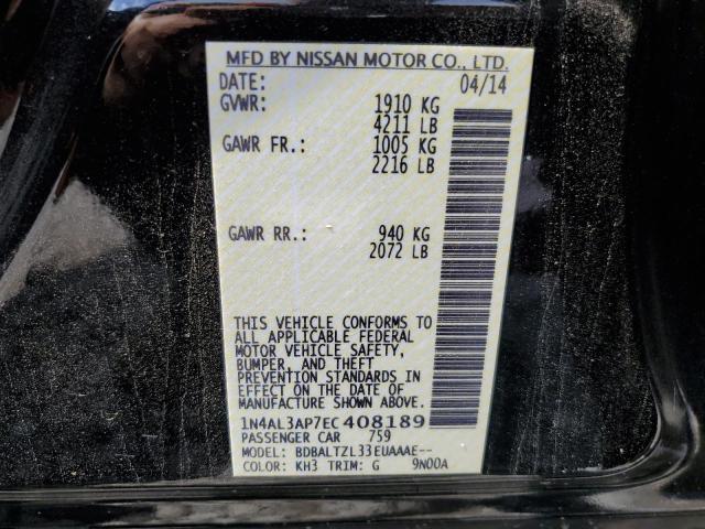 1N4AL3AP7EC408189 Nissan ALTIMA 2.5
