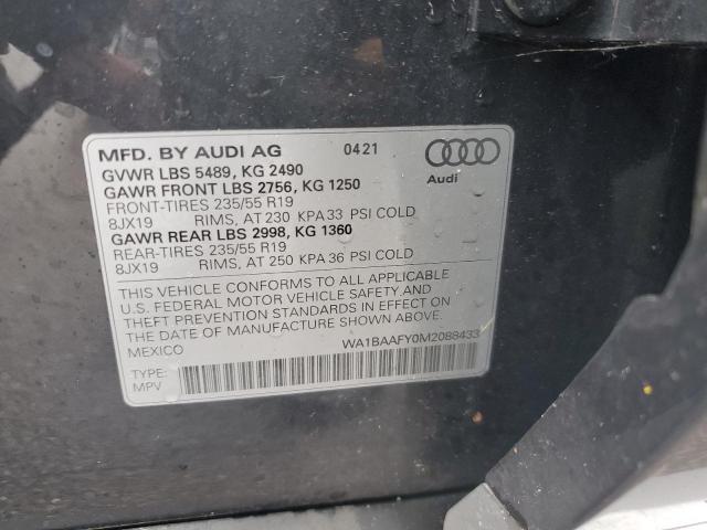 WA1BAAFY0M2088433 Audi Q5 Premium Plus
