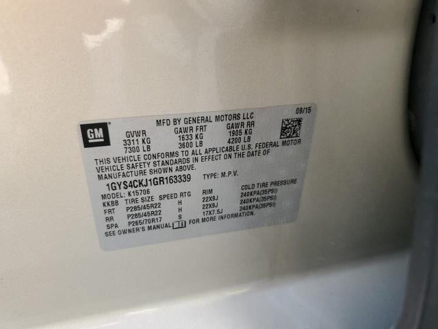 1GYS4CKJ1GR163339 Cadillac Escalade Premium